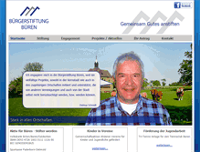 Tablet Screenshot of buergerstiftung-bueren.de